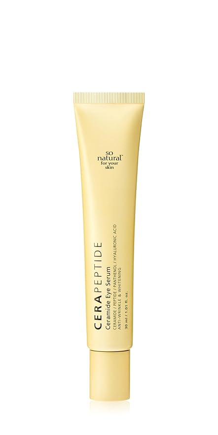 [So'natural Powder4room] Cera Peptide Eye Serum, 1 fl oz (30ml) | Eye Serum | Eye Cream | Korean Eye Cream | Korean Eye Serum | Peptide Serum | Under Eye Serum-Velvo Beauty