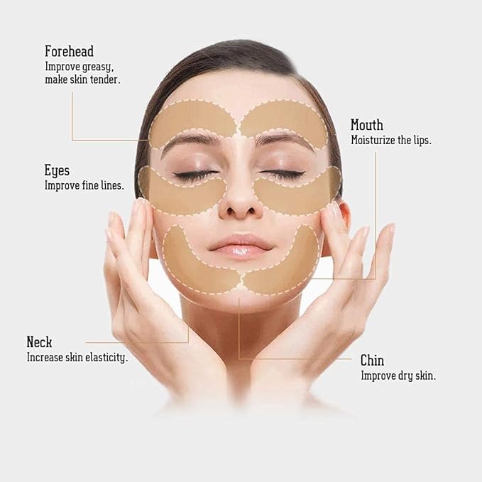 5 Pairs Under Eye Patches - Silicone Reusable Eye Patches Reduce Wrinkles and Fine Lines, Pair With Metal Eye Cream Applicator, Under Eye Mask for Skin Care Effect to Reduce Wrinkles Fine Lines-Velvo Beauty