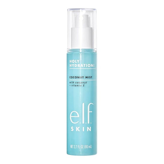 e.l.f. SKIN Holy Hydration! Hydrating Coconut Mist, Refreshes, Soothes & Invigorates Skin, Tropical Scent, 2.7 Fl Oz (Pack of 1)-Velvo Beauty