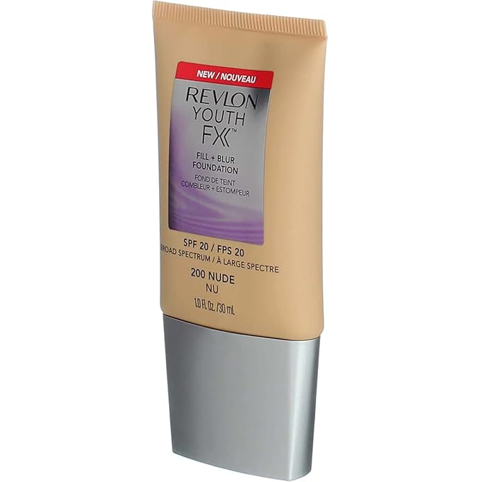 Revlon Youth Fx Fill + Blur Foundation, Nude, 1 Fluid Ounce-Velvo Beauty