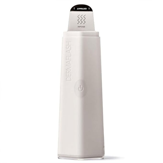 DERMAFLASH DERMAPORE+™ Ultrasonic 2-in-1 Pore Extractor and Serum Infuser, Stone-Velvo Beauty