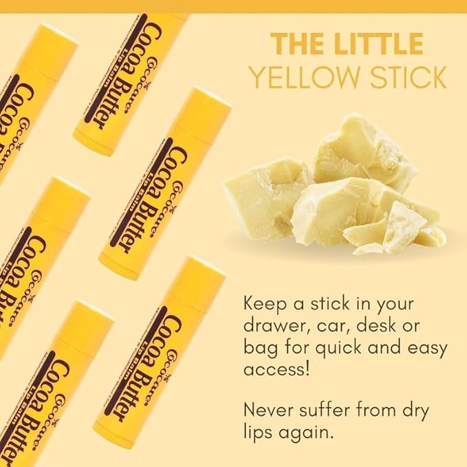 Cococare Cocoa Butter Lip Balm 0.15 oz (Pack of 8)-Velvo Beauty