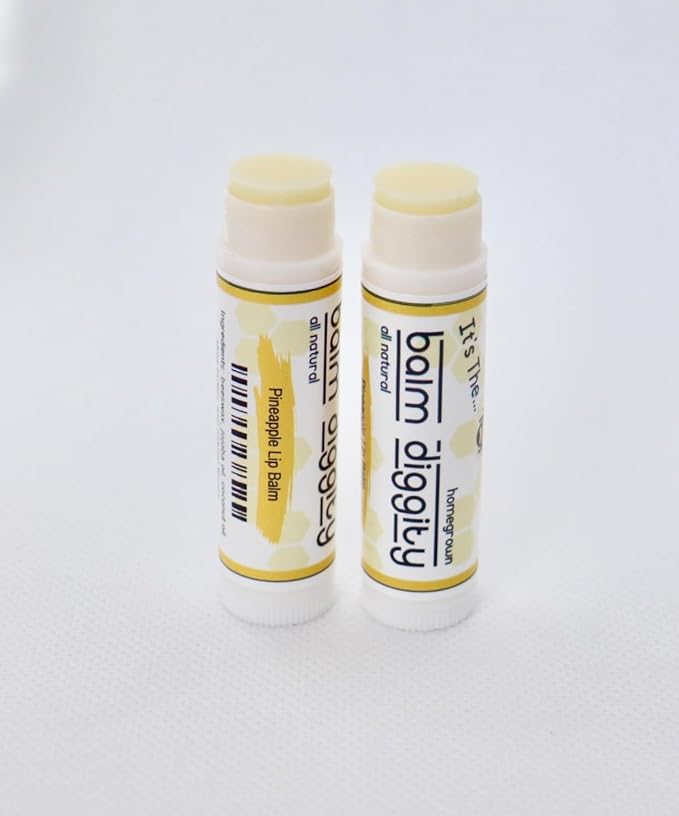 It's The Balm Diggity 2-pack Pineapple Beeswax, All-Natural, Moisturizing, and Nourishing Lip Balm Made With Just 5 Ingredients-Velvo Beauty