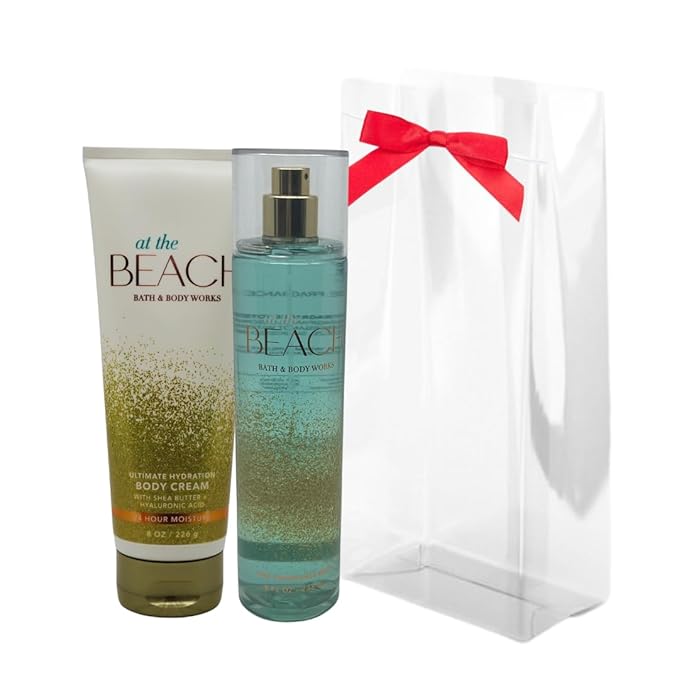Bath & Body Works At the Beach - Gift Pack for Holiday - Mist 8oz and Body Cream 8oz-Velvo Beauty