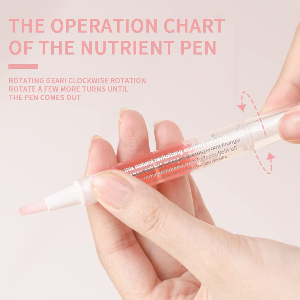 8Pcs Nail Cuticle Oils Nail Nutrition Oil Pen Nail Nourishment Pens 8 Smell Cuticle Nourish Skin Nail Care (8pcs)-Velvo Beauty