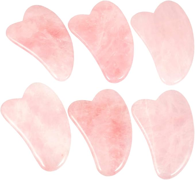 mookaitedecor Rose Quartz Roller & Gua Sha Tool for Face and Neck Massage, Facial Massager for Anti Aging-Velvo Beauty