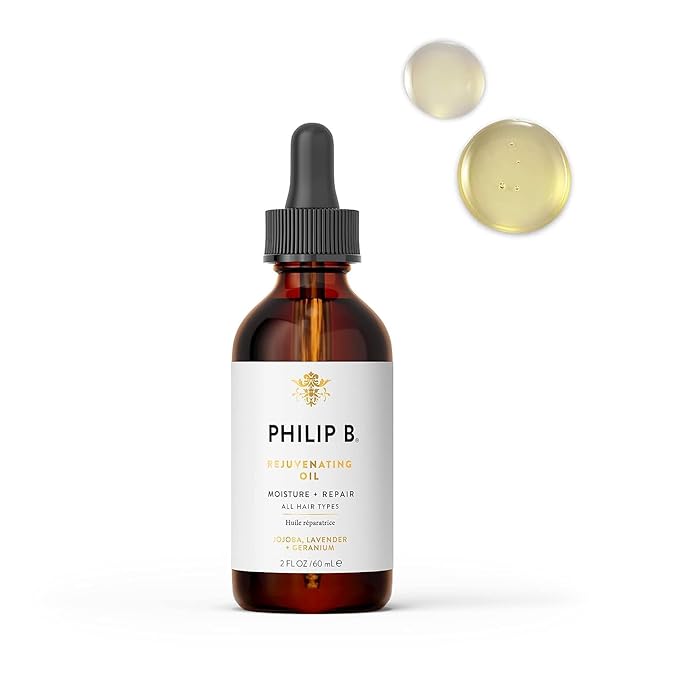 PHILIP B Rejuvenating Oil 2 oz. (60 ml) | Long-Term Hair Repair, Youthful Bounce, Strength and Shine-Velvo Beauty