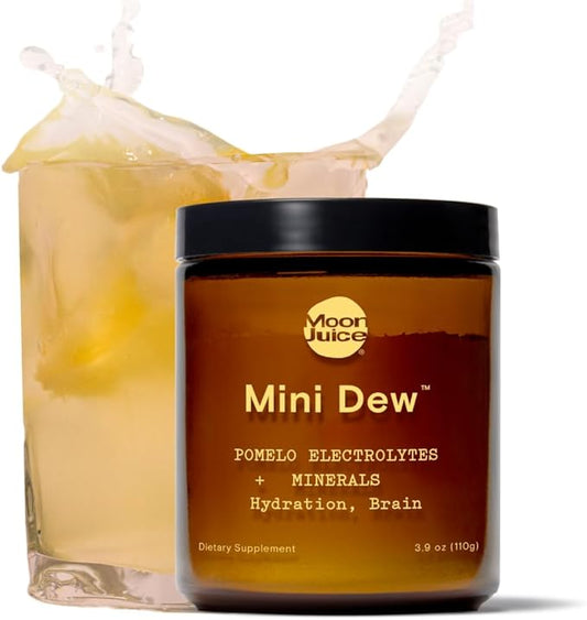 Moon Juice - Mini Dew Electrolytes Powder - Pomelo Grapefruit (30 Servings) - 2in1 Electrolytes & Minerals - Hydration Powder - Magnesium, Calcium, Potassium & Pink Salt - Sugar Free, Vegan, Non GMO-Velvo Beauty