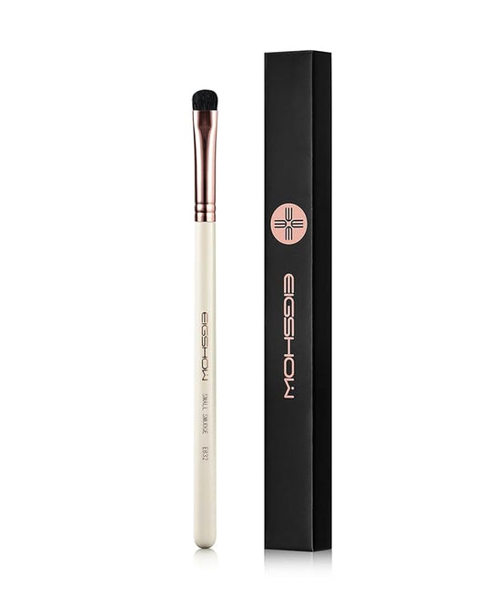 Small Smudge Brush, Professional Eyeshadow Brush for Smudging, Blending, Filling in, Premium Synthetic Bristles Tapered Eye Makeup Brush - Ivory-Velvo Beauty