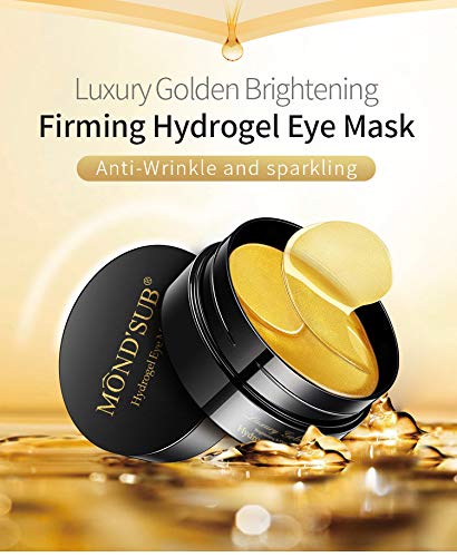 Eye Gel Patches & Collagen Eye Masks Set (60 each) - Golden Glow & Chlorophyll Algae Duo - 2-in-1 Treatment for Dark Circles, Puffiness, Wrinkles, Eye Bags - Revitalizing Eye Care-Velvo Beauty