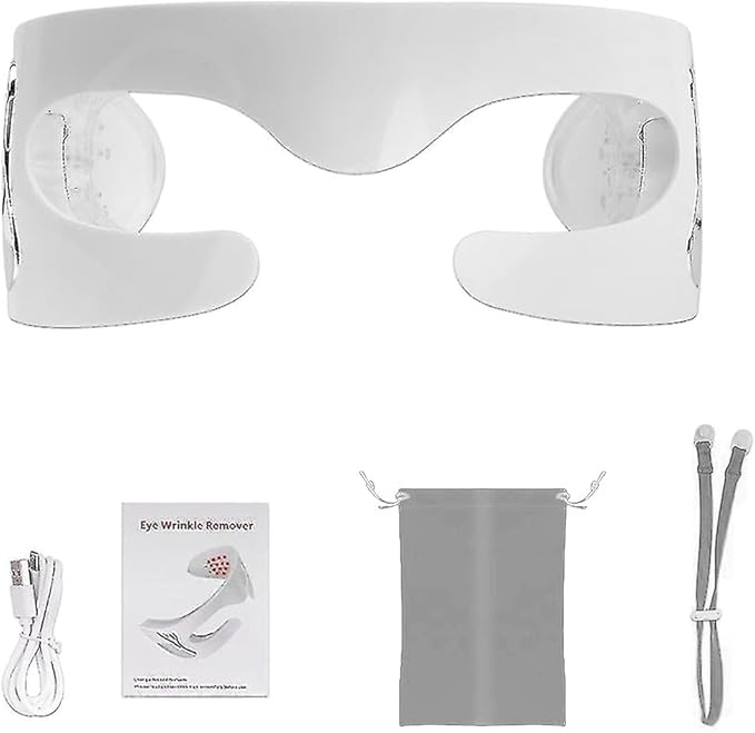 Enhance Collagen, Smooth Wrinkles, Reduce Puffiness, and Firm Skin with Advanced LED Light Therapy Technology, Red Light Therapy Eye Mask for Wrinkles-Velvo Beauty