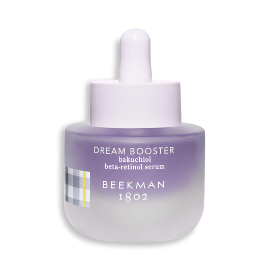Beekman 1802 Dream Booster Bakuchiol Face Serum - Retinol Alternative for Sensitive Skin - Fine Lines & Pore Minimizer - Vegan - Fragrance Free -0.5 fl oz-Velvo Beauty