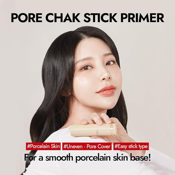 MERYTHOD PORE-CHAK Stick Primer Erasing Mattifying Hard Primer Stick, Filttered Effect, Easy Stick Type, Uneven&Pore Cover 0.4oz-Velvo Beauty