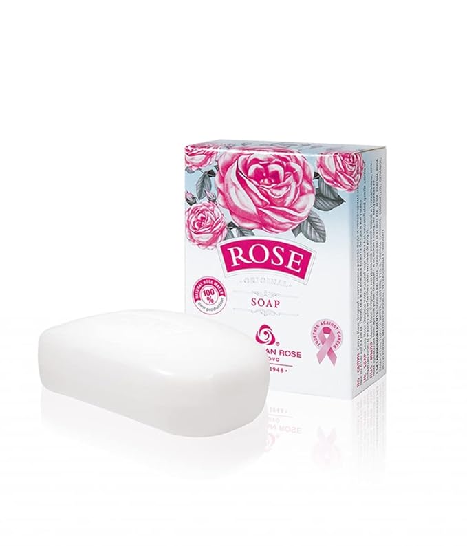 Bulgarian Rose Moisturizing Daily Regimen 5 Piece Gift Set - Rose Day Cream, Rose Night Cream, Exfoliating Face Mask, Rose Soap, Rose Soap Sponge-Velvo Beauty