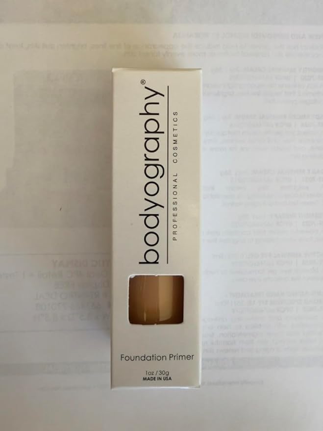 BODYOGRAPHY - Foundation Primer (Neutral): Flawless Anti-Aging Salon Makeup Primer w/Vitamin E, A, Jojoba, Grapeseed Oil | Control Shine | Gluten-Free, Cruelty-Free, 1 oz.-Velvo Beauty