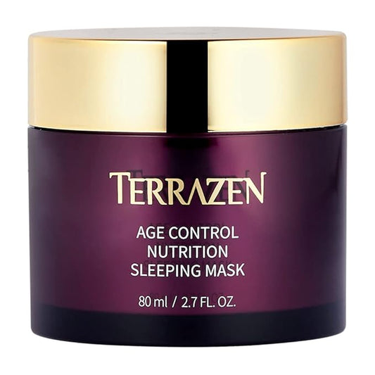 Age Control Nutrition Sleeping Mask, 2.70 fl.oz.(80g), Age Control Overnight Face Mask with PHA, PEPTIDE, Plant Squalane, Hydrating, Firming, Glowing Skin-Velvo Beauty