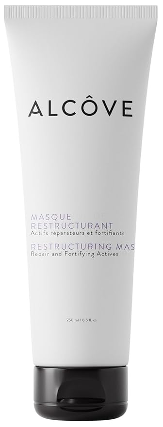 Alcôve - Restructuring Mask - Revitalizes & Offers Manageability - Deep Conditioning Hair Mask Made with Avocado & Moringa Oils - Hydrate, Repair, and Fortify Damaged Hair - Color-Safe - Vegan - 8.5oz-Velvo Beauty