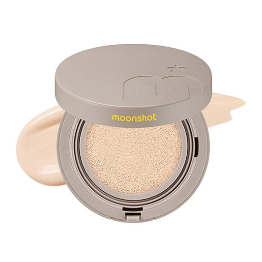 MOONSHOT KOREA Conscious Fit Cushion Foundation Medium Coverage, Long-Lasting & Buildable Foundation For A Smooth, Satin Finish, Vegan & Cruelty-Free,k-beauty (15N Cosmic Cream)-Velvo Beauty
