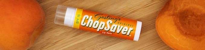 Goslings Original ChopSaver SPF 15 Lip Care, All Natural Lip Balm with SPF, Chapstick for Musicians and More, Effective Relief for Dry, Cracked Lips and Skin, Made in USA, 0.15 Oz (Pack of 6)-Velvo Beauty
