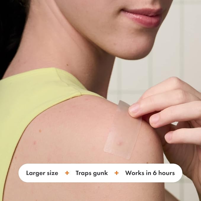 Mighty Patch Surface Large Pimple Patches for Face from Hero Cosmetics, Acne Spot for Body, Cheek, Forehead, and Chin, Pimple Stickers, Hydrocolloid Covers, Vegan-friendly, 10 Count-Velvo Beauty