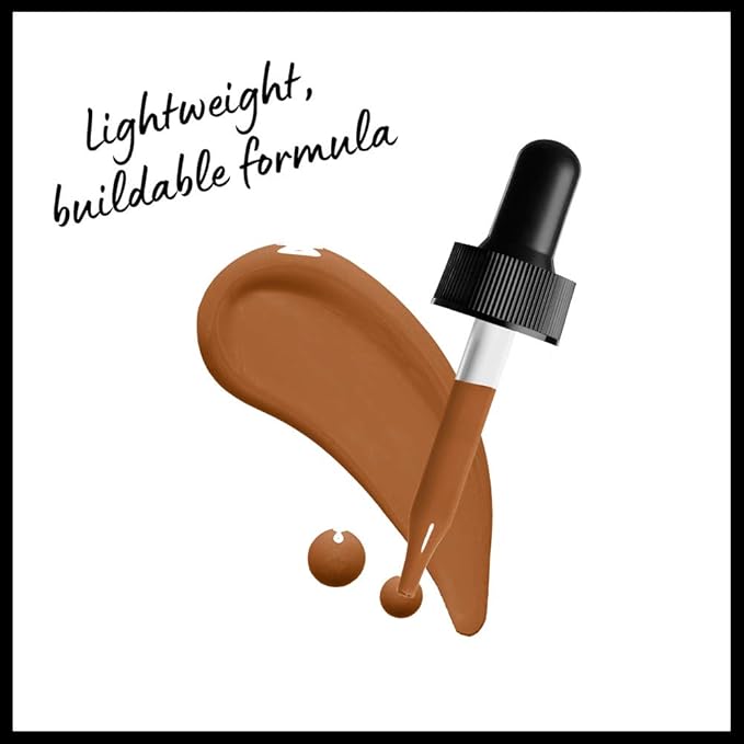 NYX PROFESSIONAL MAKEUP Total Control Pro Drop Foundation, Skin-True Buildable Coverage - Almond-Velvo Beauty