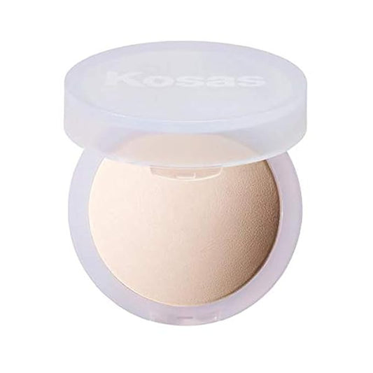 Kosas Cloud Set Face Setting Powder | Smoothing Shine Control, Soft, Sheer Setting Translucent Makeup Finish, Portable & Long-Lasting (Sheer Porcelain)-Velvo Beauty