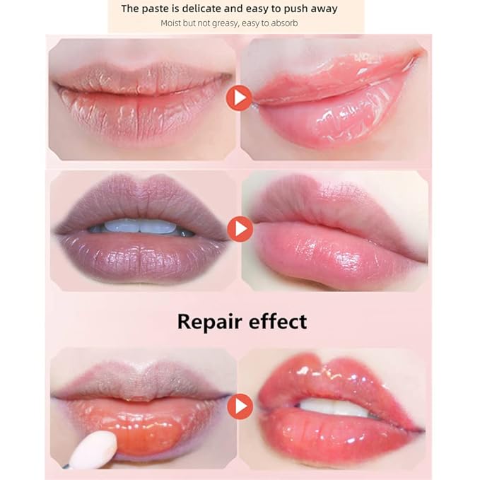 4Pcs Bee Lip Balm Honey Pot,Honey Lip Mask Hydrating Prevention Dry and Cracked Lip Scrubs Exfoliator,lip balm hydrating Bee Lip Mask Balm,Lip Sleep Mask Reduces Lip Lines-Velvo Beauty