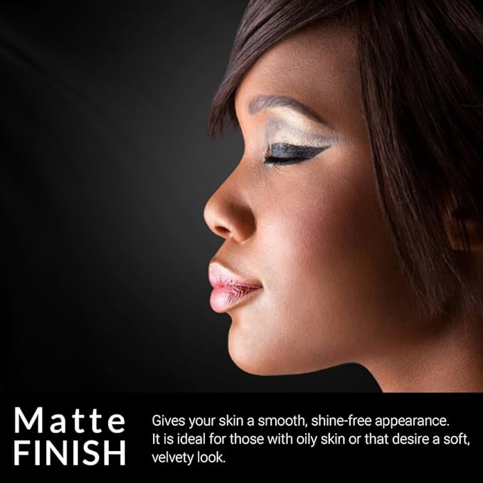 Cream To Powder Foundation by Flori Roberts, Full Coverage for Women of Color or Deeper Skin Tones, Long Lasting Makeup, Matte Finish, Covers Uneven Complexion and Hides Imperfections, 0.30 oz-Velvo Beauty