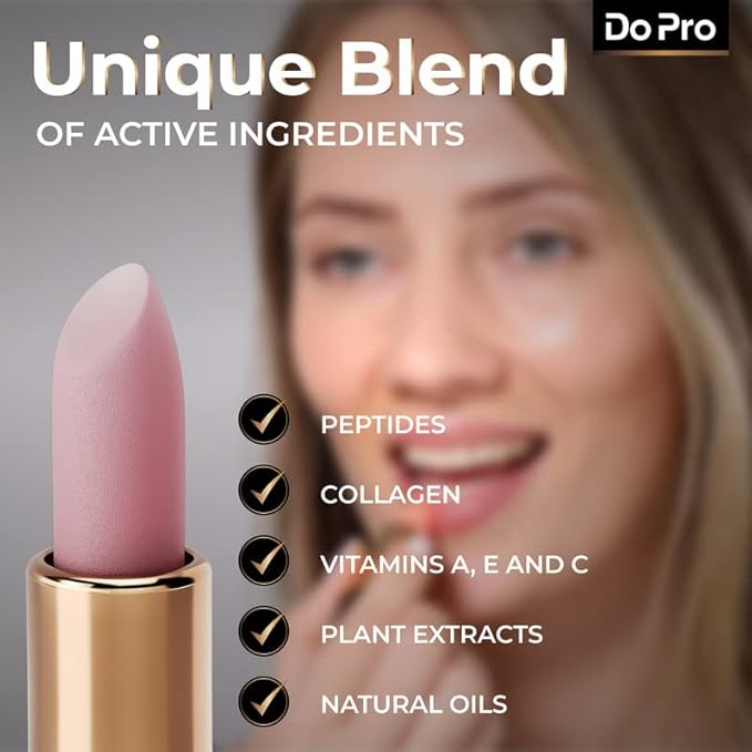 Intensive Boosting Lipgloss - Plumper Stick with Anti-Aging Stimulating Roller, Plumping Lip Stick with Hyaluronic Acid, Collagen, Vitamin C & E - Volumizing & Hydrating Lip Plumping Serum - 5ml-Velvo Beauty