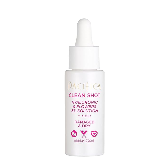 Pacifica Clean Shot Hyaluronic and Flowers 5 Percent Solution Unisex 0.8 oz-Velvo Beauty