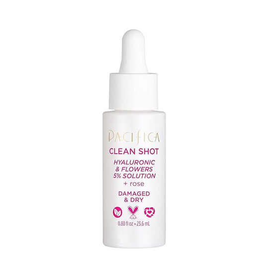Pacifica Clean Shot Hyaluronic and Flowers 5 Percent Solution Unisex 0.8 oz-Velvo Beauty