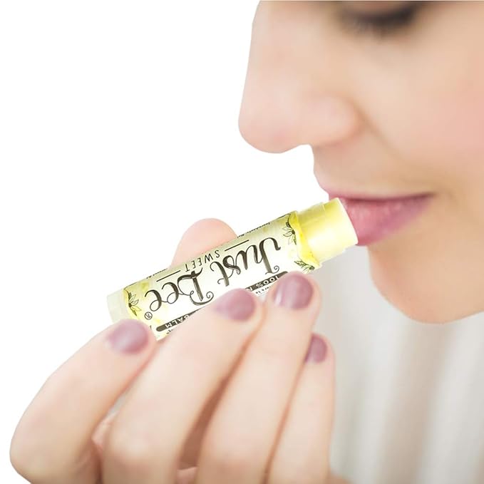 100% Natural Beeswax Lip Balm with Organic Oils (Sweet Honey, 4 pack)-Velvo Beauty