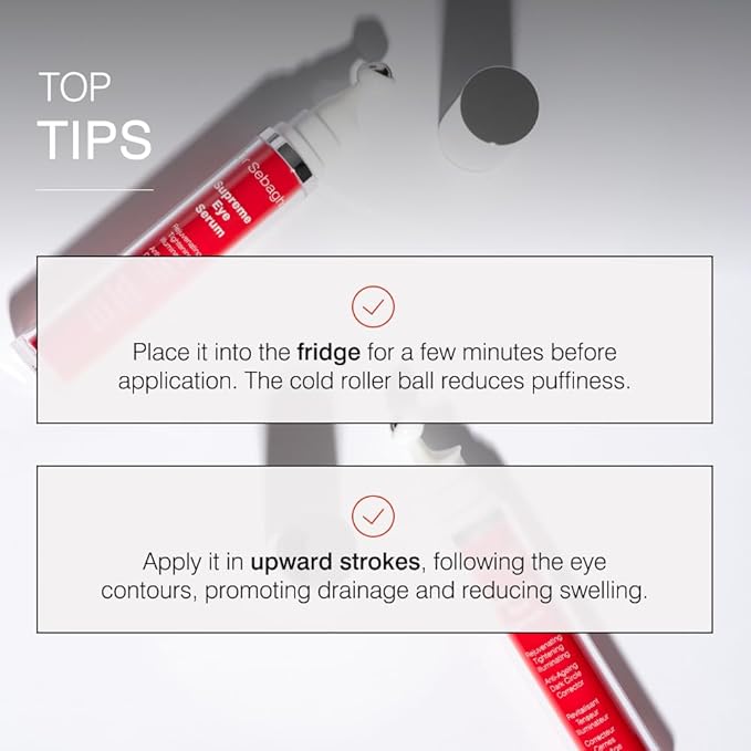 Dr Sebagh® Suprême Under Eye Tightening Serum [ADVANCED ROLL-ON FORMULA] - Under Eye Dark Circle, Puffiness, Fine Lines & Eye Bags Remover - Eye Serum Anti-Aging Wrinkles - Eye Treatment (0.51 fl Oz)-Velvo Beauty