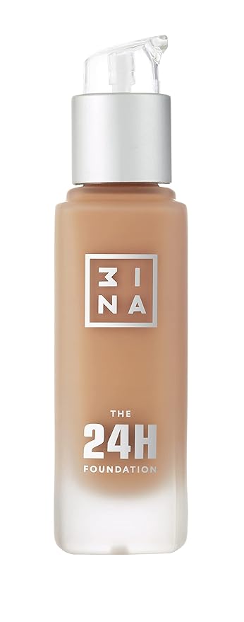 3INA The 24H Foundation 618-24H Long-Wearing Formula - Medium To High Buildable Coverage - Smooth Matte Finish - Expanded Shade Selection - Waterproof, Cruelty Free, Vegan Makeup - 1.01 Oz-Velvo Beauty