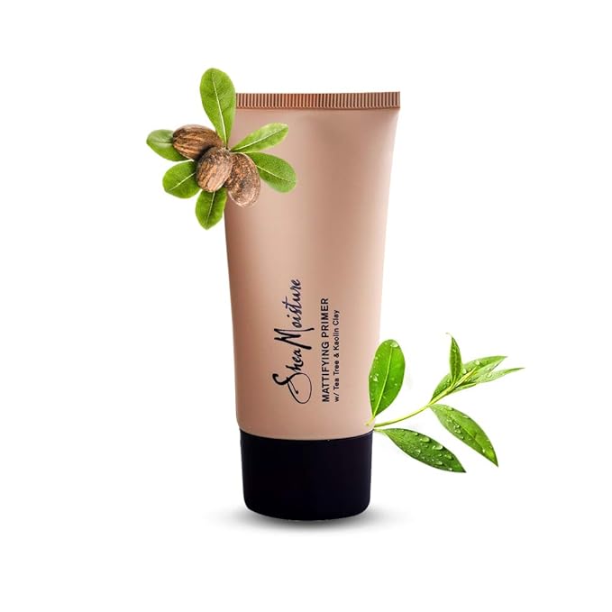 SheaMoisture Mattifying Primer - Matte Face Primer Hydrates and Balances Skin - Made with Organic Shea Butter, Tea Tree and Kaolin Clay (Good for oily, acne prone or sensitive skin) 1 Pack (1.7oz)-Velvo Beauty