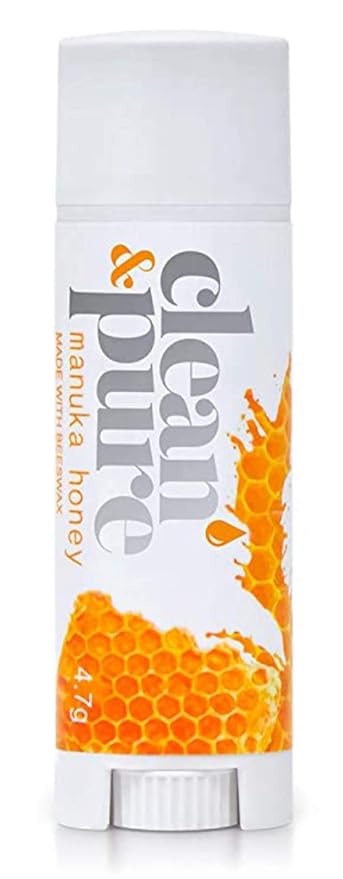 Lip Balm (Manuka Honey) | Lip Care With 100% All Natural Beeswax and Vitamin E Oil | Flavored Lip Balm for Dry…-Velvo Beauty