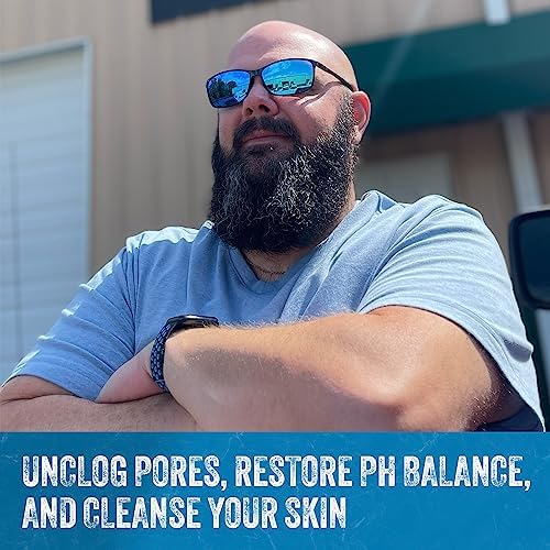 Mountaineer Brand Bald Head Care Detox Mask for Men | All Natural Exfoliator & Moisturizer with Bentonite Clay & Charcoal | Step 5 Head, Face, Skin Cleansing Mask for Soft Fresh Skin | Unscented 4oz-Velvo Beauty