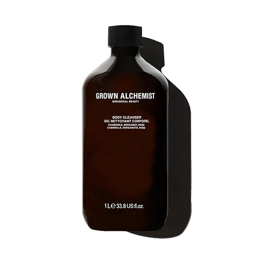 Grown Alchemist Body Cleanser REFILL: Chamomile, Bergamot & Rose Gentle Body Wash that Hydrates and Cleanses Skin (1L).-Velvo Beauty