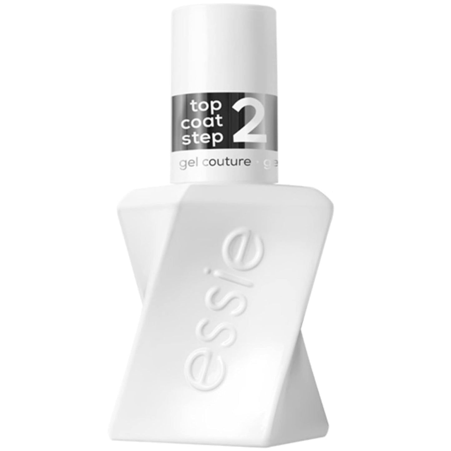 Essie Gel Couture Long-Lasting Nail Polish, Vegan, Clear, Shiny Top Coat, 0.46 fl oz-Velvo Beauty