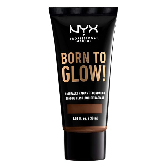 NYX PROFESSIONAL MAKEUP Born To Glow Naturally Radiant Foundation, Medium Coverage - Deep Rich-Velvo Beauty
