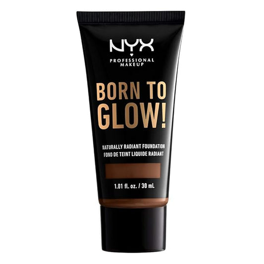 NYX PROFESSIONAL MAKEUP Born To Glow Naturally Radiant Foundation, Medium Coverage - Deep Rich-Velvo Beauty