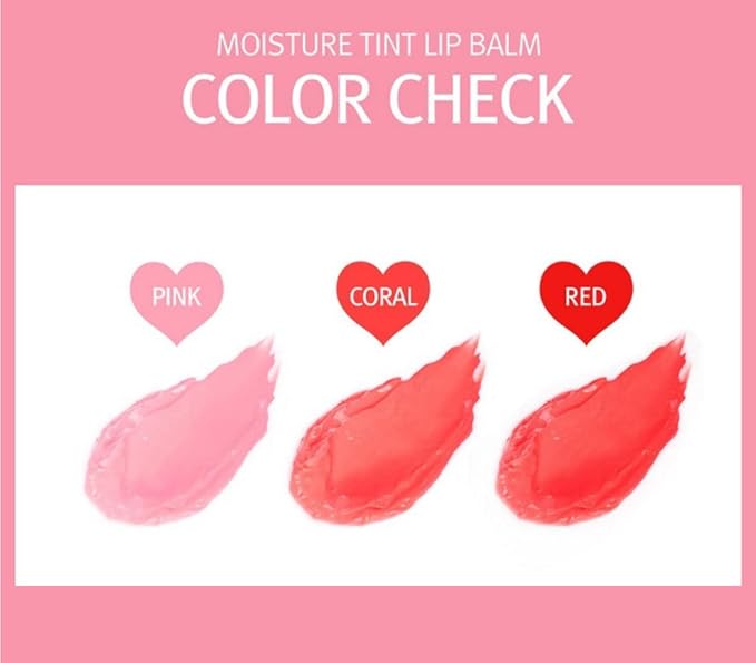 Moisture Tint Lip Balm-Vegetable oil, Shea butter, Avocado Oil-Long-lasting colors,Lip Repair,Dry Lip Treatment-Moisturizing Lip Care 0.12oz. (Coral)-Velvo Beauty