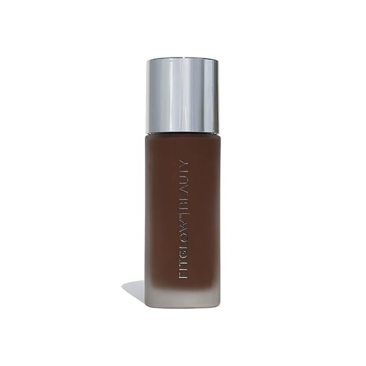 Fitglow Beauty - Natural Foundation+ Photo-Filtering Foundation | Vegan, Woman-Owned Clean Beauty (F8 - Rich Deep, Neutral Undertones)-Velvo Beauty