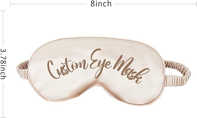 Personalized Sleep Mask for Women and Men with Photos,Text,Logo,Single-Sided Printing,Custom Adjustable Reusable Eye Mask,Mother's Day,Birthdays,Christmas,Valentine's Day Gift Pink-Velvo Beauty