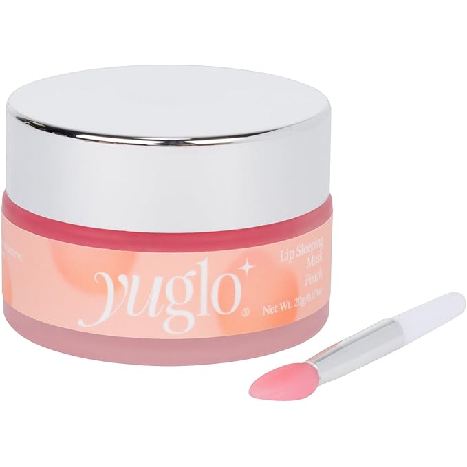 Moisture & Collagen Booster Lip Sleeping Mask - Treatment to Restore, Hydrate & Plump Dry Chapped Lips - Peach-Velvo Beauty
