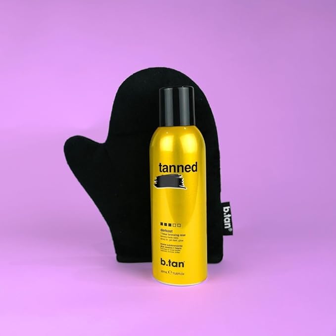 b.tan Self Tanner Bronzing Mist | Fast, 1 Hour Express Sunless Tanning Spray, No Fake Tan Smell, Dark Bronzing Glow, Face & Body, No Added Nasties, Vegan & Cruelty Free, 7 Fl Oz-Velvo Beauty