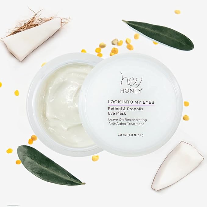 Hey Honey Look Into My Eyes Retinol And Propolis Eye Mask | Provide Intense Hydration and Brightening Benefits To Tired and Stressed Under Eyes Area .1 oz.-Velvo Beauty