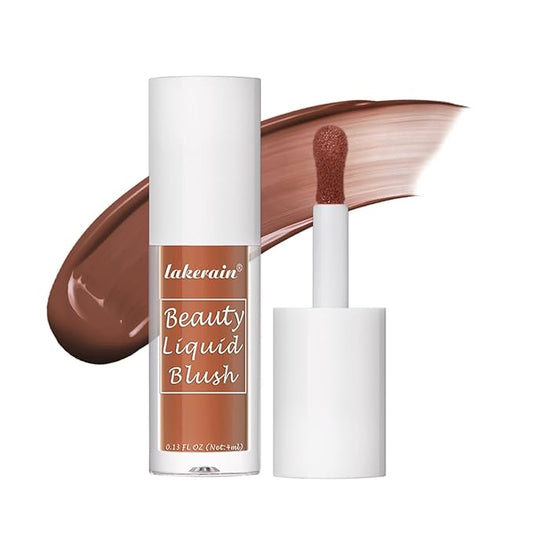 Liquid Blush for Cheeks Makeup Face Blush, Weightless Cream Formula, Smudge Proof Long-Wearing Pigmented Blush, Natural Look Makeup Face Blushes, Shimmer Finish, Dainty - 02# Bronze blast-Velvo Beauty