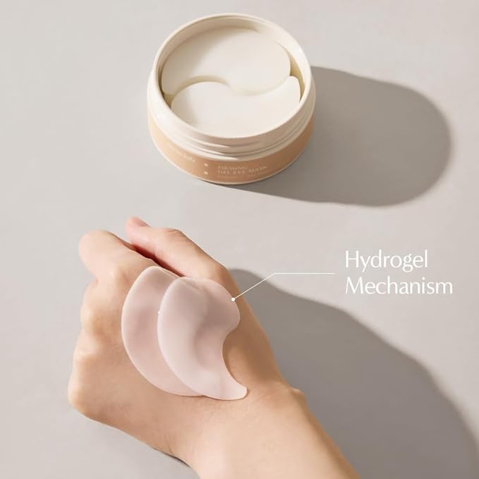 Firming Gel Eye Mask 60ea (30pairs) - Refreshing Hydrogel Eye Patch with Collagen, Peptide, Rice Ceramide, Lactobacillus Ferment for a Firm Eye Area, Reduces Fine Lines, Eye Bags, Puffy Eye-Velvo Beauty