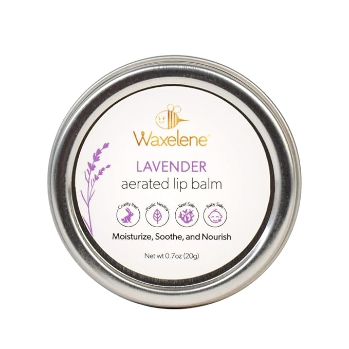 Lavender Aerated Lip Balm tin - Single-Velvo Beauty